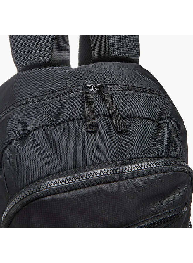 Oaklan by Shoexpress BLACK Boys Logo Print School Backpack with Adjustable Straps - 15x29x45 cm  | Best Price UAE