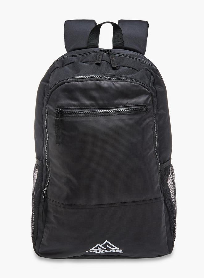 Oaklan by Shoexpress Boys Logo Print School Backpack with Adjustable Straps - 15x29x45 cm - Image 1
