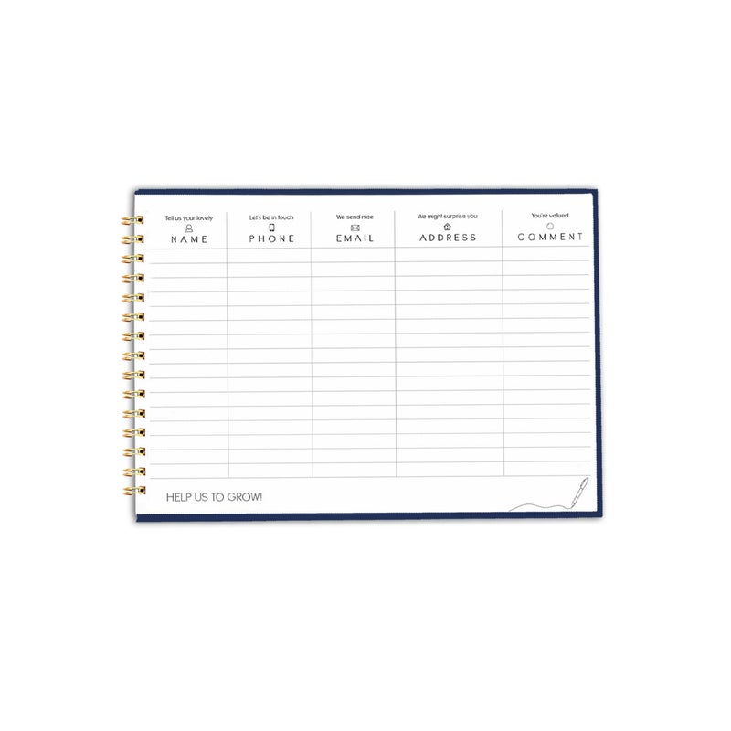 CHAARPAI Visitor Book – 8 x 12 Inches | Wiro Bound Guest Register for Hotels, Offices, Exhibitions, Boutiques & Business Use | Medium Size Visitor Log Book for Reception & Front Desk - Image 4