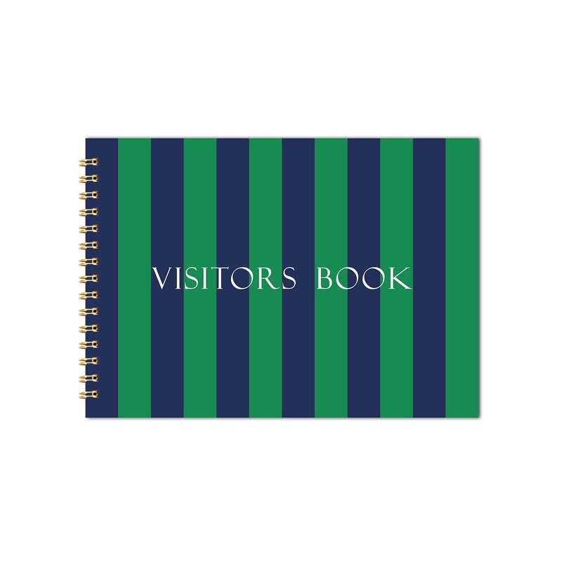 CHAARPAI Visitor Book – 8 x 12 Inches | Wiro Bound Guest Register for Hotels, Offices, Exhibitions, Boutiques & Business Use | Medium Size Visitor Log Book for Reception & Front Desk - Image 1