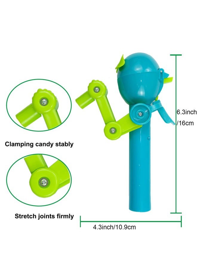 HDLNKAK 2 Pcs Robot Lollipop Holder for Kids, Easter Lollipop Case, Creative Press-to-Store Toy & Fun Gift for Toddlers Over 3 Years Old - Image 3