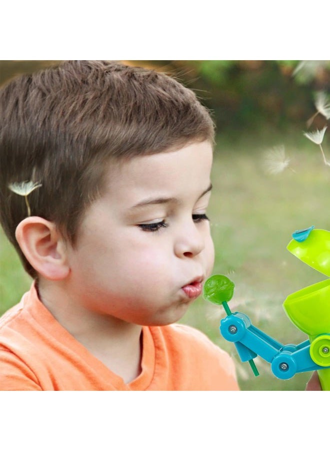 HDLNKAK 2 Pcs Robot Lollipop Holder for Kids, Easter Lollipop Case, Creative Press-to-Store Toy & Fun Gift for Toddlers Over 3 Years Old - Image 4