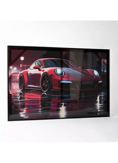 Home Box Ersel Car Framed Picture with High Gloss Surface - 60x90x2.8 cm  - Image 1