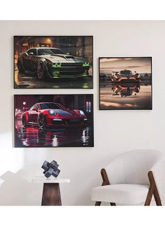 Home Box Ersel Car Framed Picture with High Gloss Surface - 60x90x2.8 cm  - Image 5