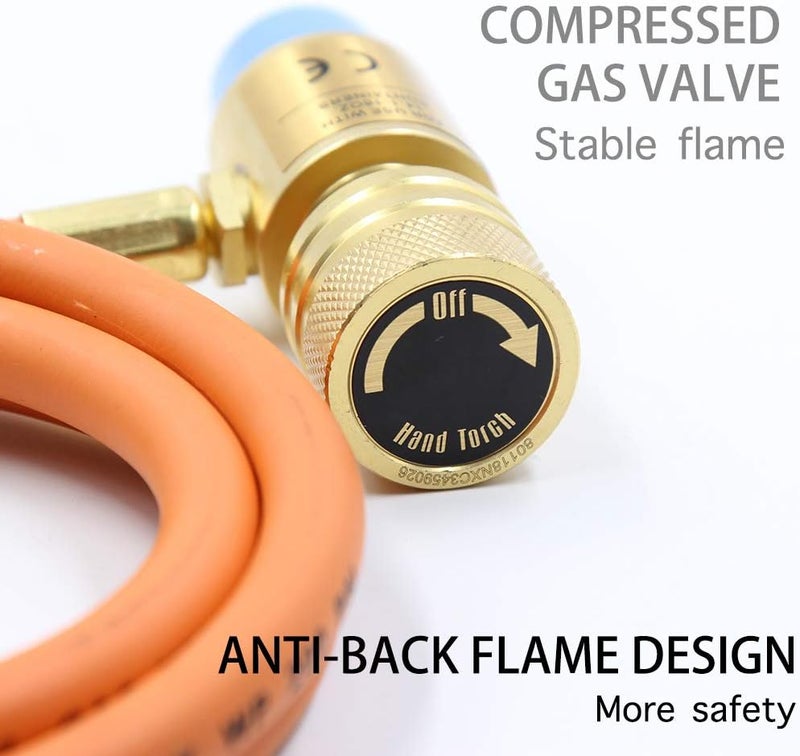 Cybring Double Valve Mapp Torch With 2 Head And Hose For Soldering - Image 3