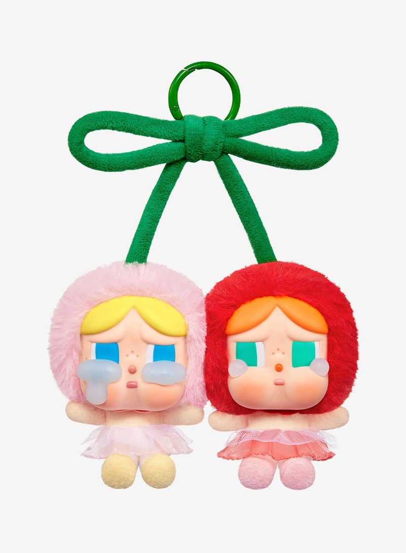 Pop Mart x Bobo & Coco CRYBABY Crying For Love Series-Vinyl Plush Hanging Card (Love You Cherry Much) - Image 1