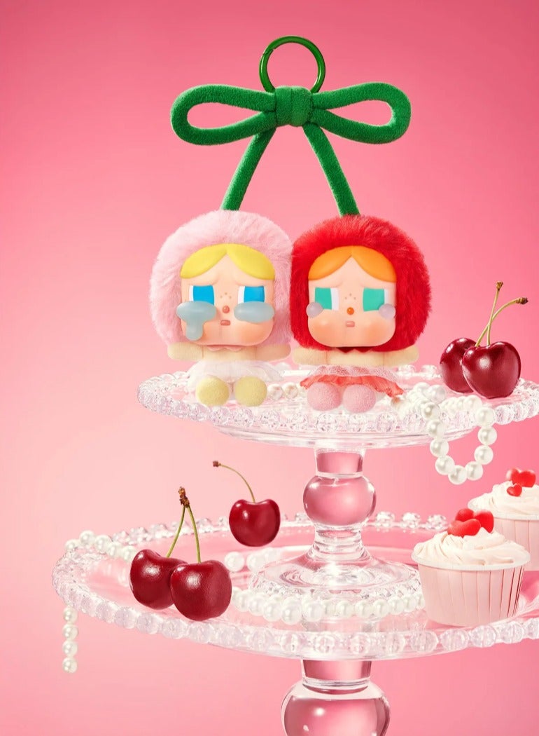 Pop Mart x Bobo & Coco CRYBABY Crying For Love Series-Vinyl Plush Hanging Card (Love You Cherry Much) - Image 3