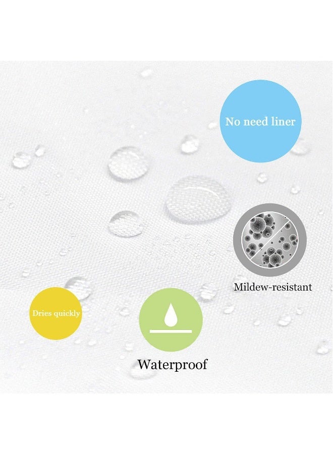 ستائر استحمام رمضان كريم ، مستلزمات المنزل ، الحمامات ، فواصل بين المناطق الجافة والرطبة ، ستائر استحمام مقاومة للماء. - Image 4