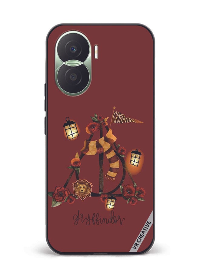 VR CREATIVE Protective Case Cover For Honor Play7T Pro Gryffindor Design Multicolour - Image 1
