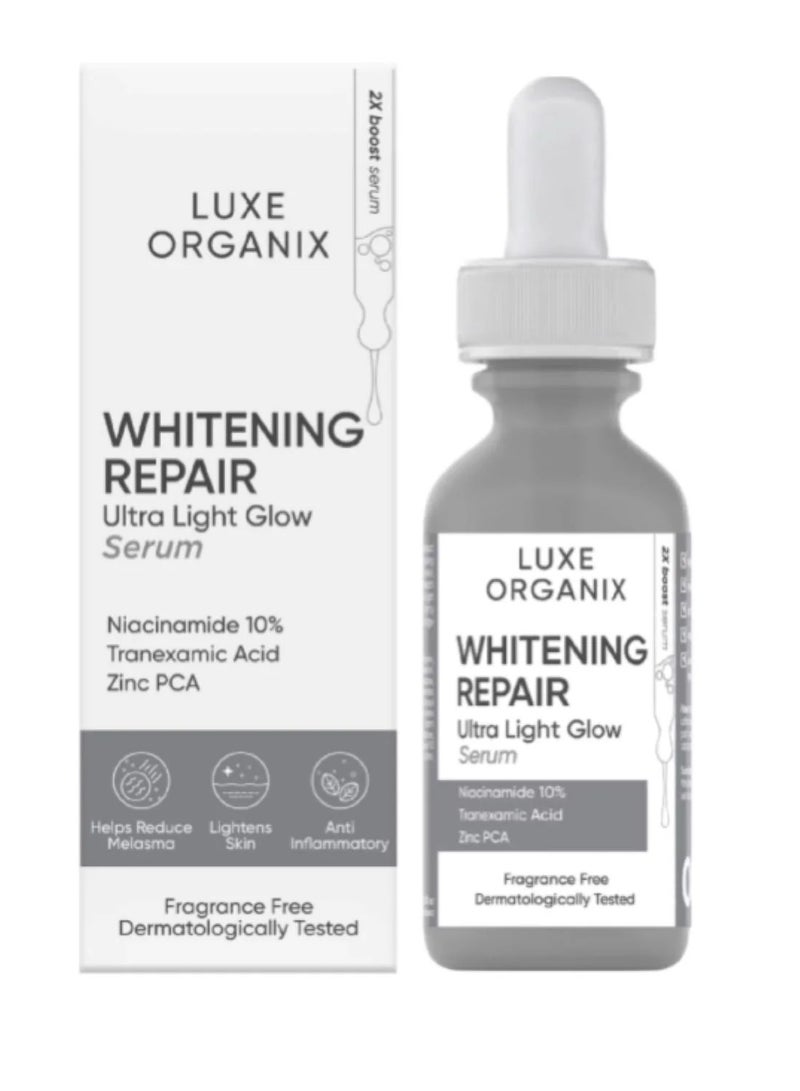 لوكس أورغانيكس سيروم تبييض وإصلاح البشرة بالنياسيناميد 10% 30 مل