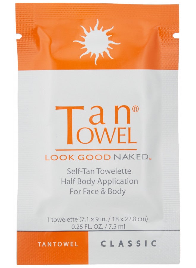 tantowel Tan Towel Self Tan Towelette Wipe Medium Deep Classic 10 Count - Image 2