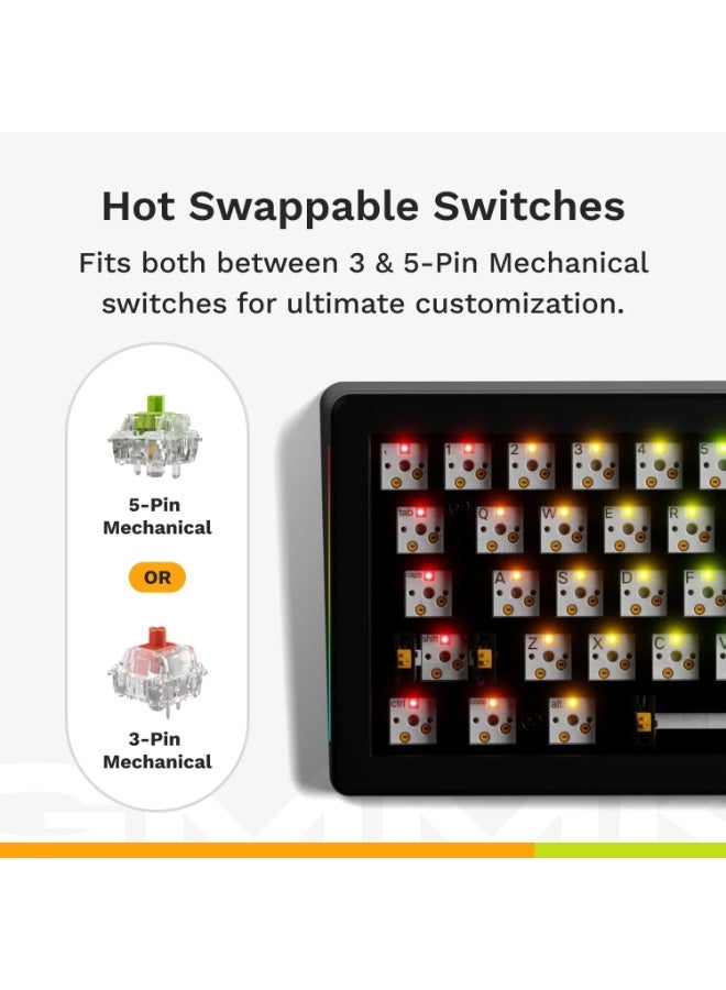 Glorious KEYBOARD GLORIOUS GMMK3 65% PREBUILT WIRED MECHANICAL BLACK GMMK3-65-PB-FOX-W-BLK-US - Image 3