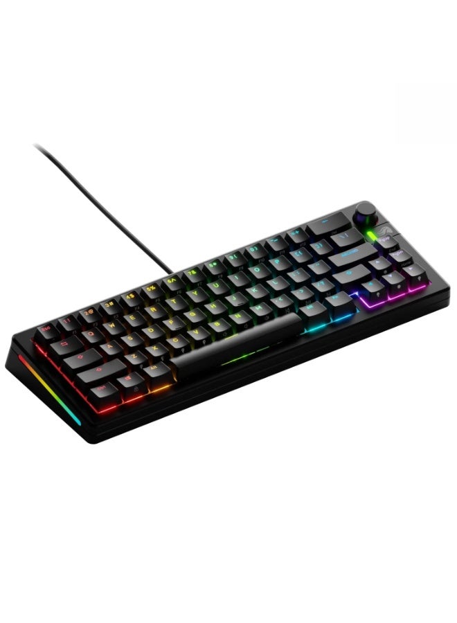 Glorious KEYBOARD GLORIOUS GMMK3 65% PREBUILT WIRED MECHANICAL BLACK GMMK3-65-PB-FOX-W-BLK-US - Image 1