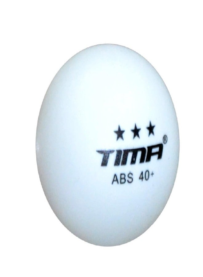 TIMA كرات تنس الطاولة TIMA Superb Seam 3 Star ABS Plastic 40+ (6 قطع)، (أبيض) - Image 2