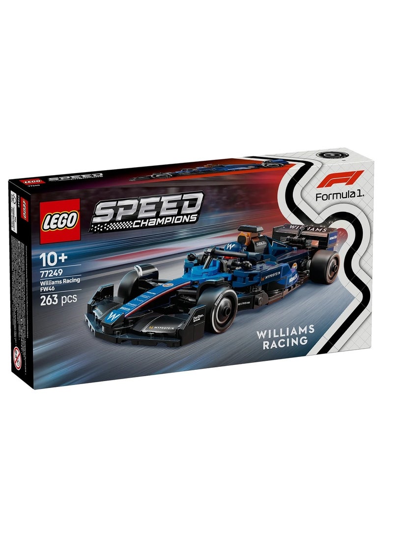 LEGO - Speed Champions Williams Racing FW46 F1 Race Car 263 Pieces - 77249