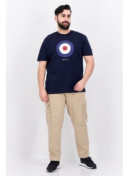 Ben Sherman Men Crew Neck Short Sleeves Brand Logo T-Shirt, Dark Navy  - Image 4