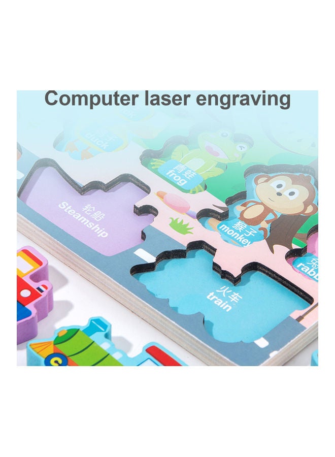 Wooden Educational Pegged Puzzle Board - Image 5