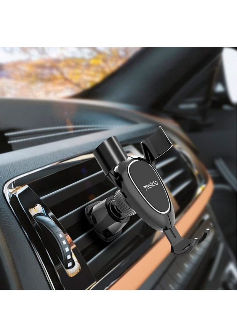 Yesido Gravity Car Holder C73 - Black - Image 2