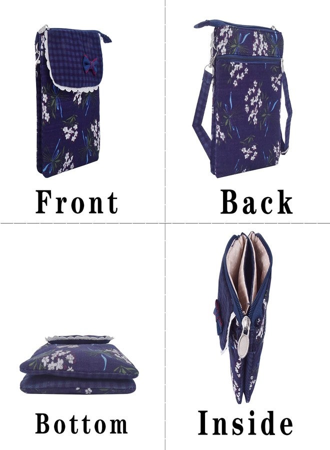 LassZone Canvas Crossbody Bag Small Cellphone Purse Wallet for Women Summer Beach Bag Multi Pocket Shoulder Bag Handbags - Image 2