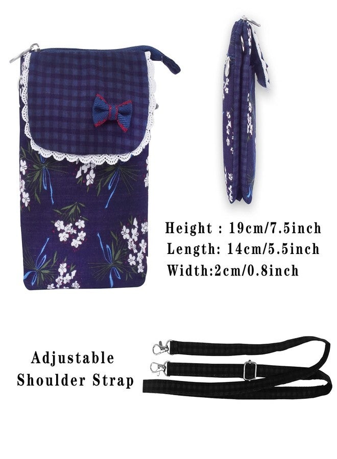 LassZone Canvas Crossbody Bag Small Cellphone Purse Wallet for Women Summer Beach Bag Multi Pocket Shoulder Bag Handbags - Image 4