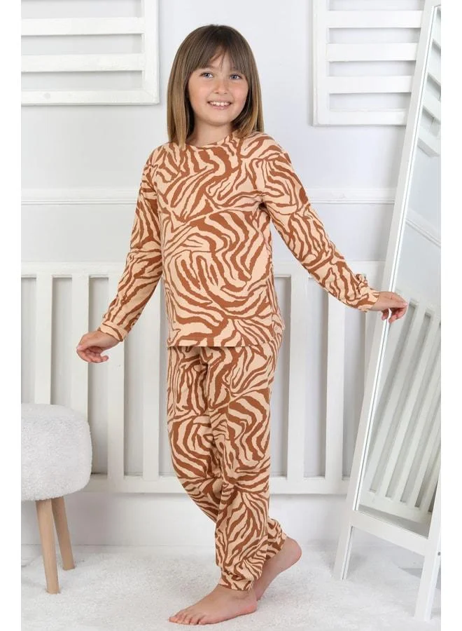 zuzunga Tiger-Pattern Girl's Pajama Set