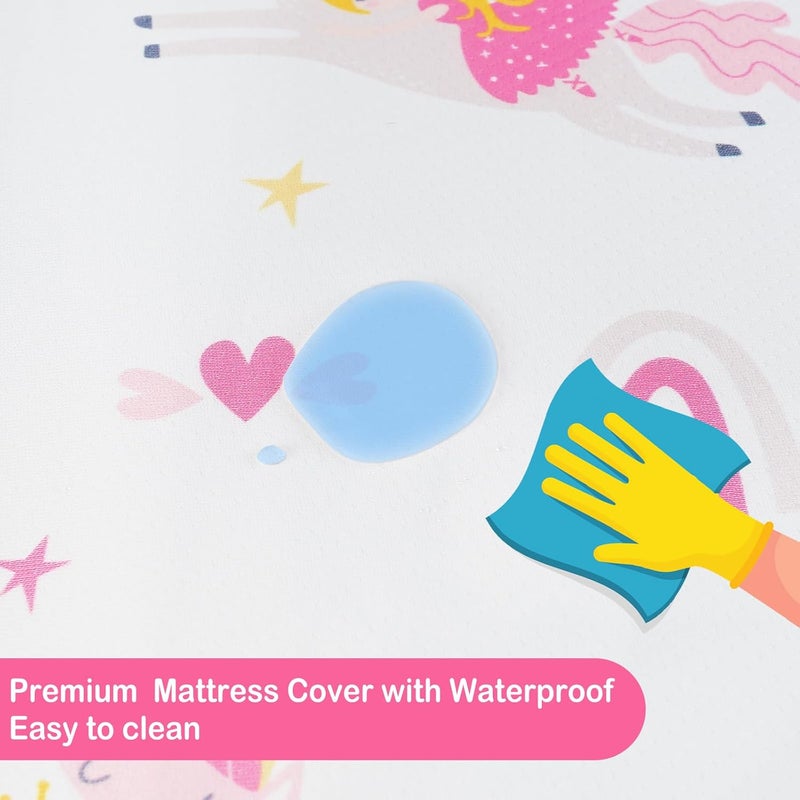 Viviland Pack n Play Mattress  38 x 26 Premium Soft Foam Portable Toddler Mattress for Pack and Play Topper Odorless Breathable Comfortable and Stable mini pad for Baby mattresses - Image 3