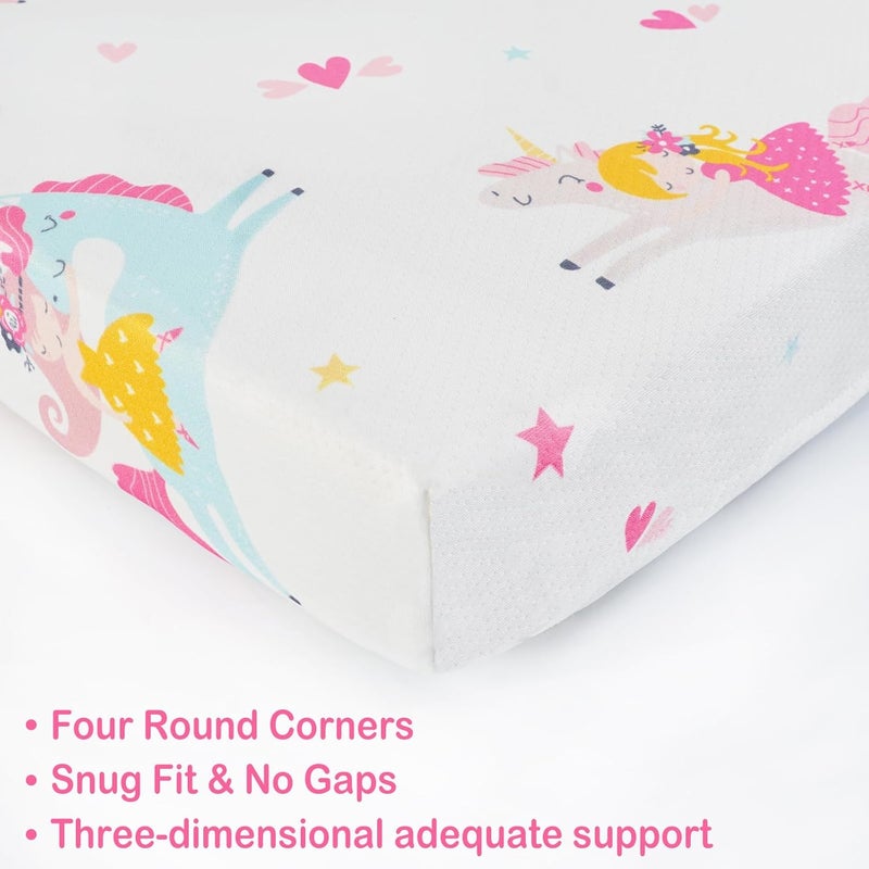 Viviland Pack n Play Mattress  38 x 26 Premium Soft Foam Portable Toddler Mattress for Pack and Play Topper Odorless Breathable Comfortable and Stable mini pad for Baby mattresses - Image 5