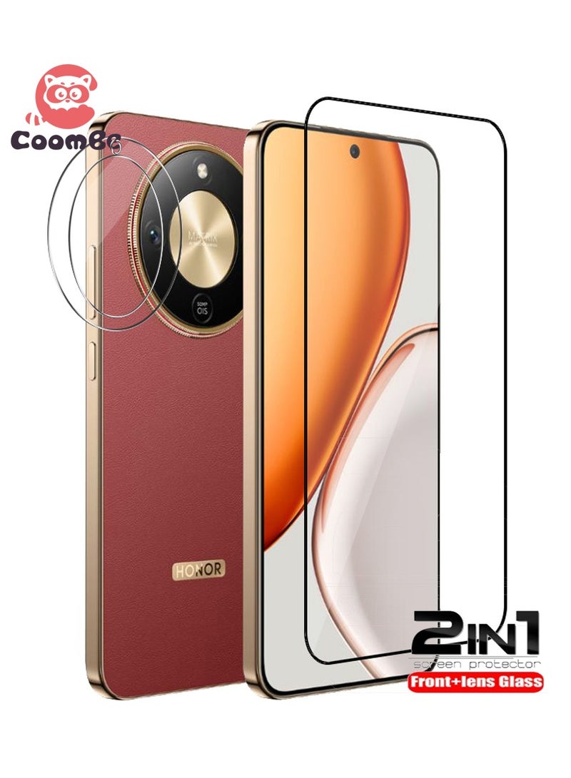 كومبي واقي شاشة وكاميرا 2 في 1 لهاتف Honor X9d 5G - شفافية عالية وتغطية كاملة للحماية من الخدوش والصدمات - Image 1
