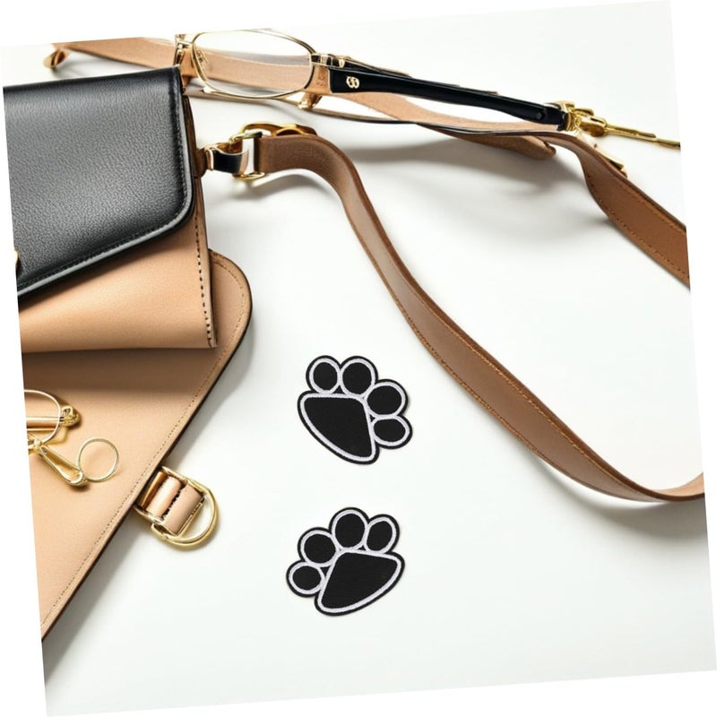 Self Adhesive Dog Paw Print Embroidered Patches 10Pcs Heat Seal For Jackets Bags DIY Crafts - Image 4