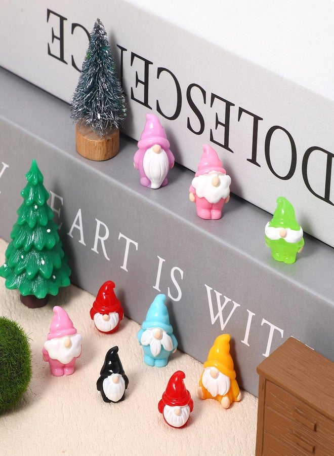 GGSTDDUP 70 Pcs Mini Resin Gnomes 7 Colors Tiny Gnomes Miniature Figurines Miniature Gnome Figurines Mini Gnome Decor for Garden Landscape Outdoor Patio Yard Lawn Dollhouse Potted Plant Decor - Image 5