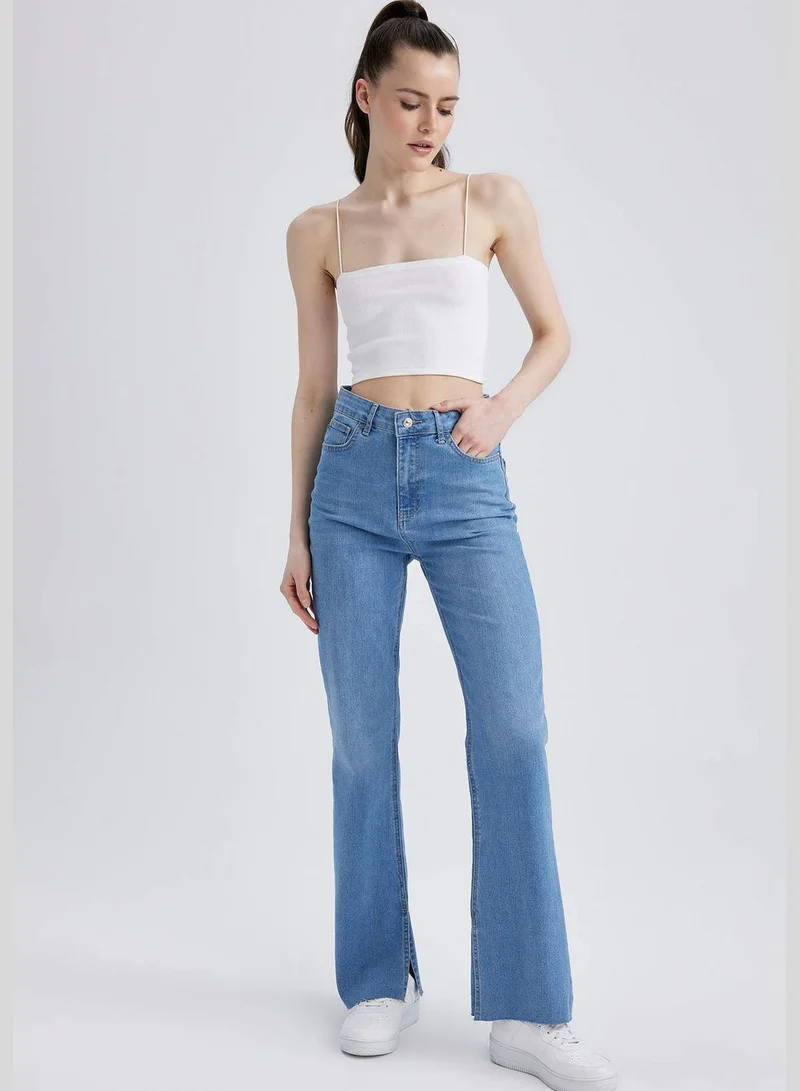 ديفاكتو Woman Slim Flare Denim Trousers