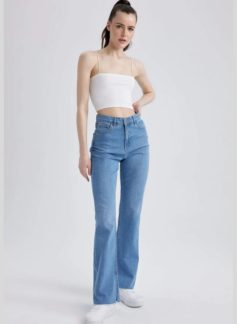 ديفاكتو Woman Slim Flare Denim Trousers