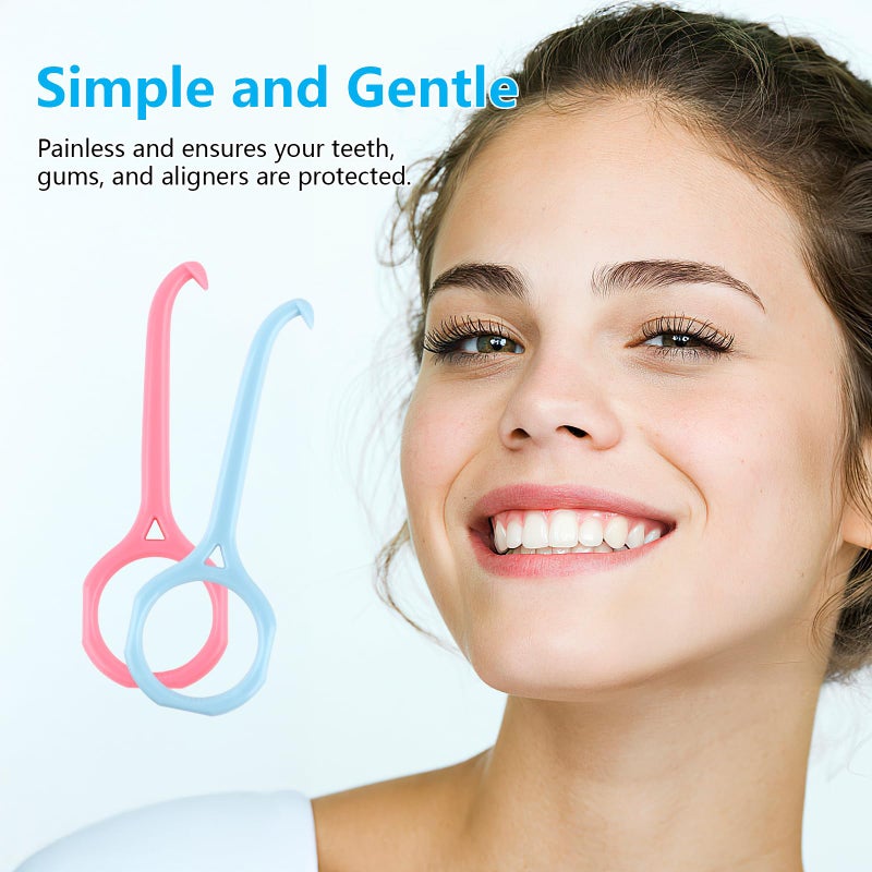 Opvixi Aligner Removal Tool, 15PCS Retainer Remover Tool, Clear Aligner Removal Tool for Invisalign Removable Retainers, Denture Braces Retainer Removal Pull Tool Kit, Bracket Remover for Braces - Image 5