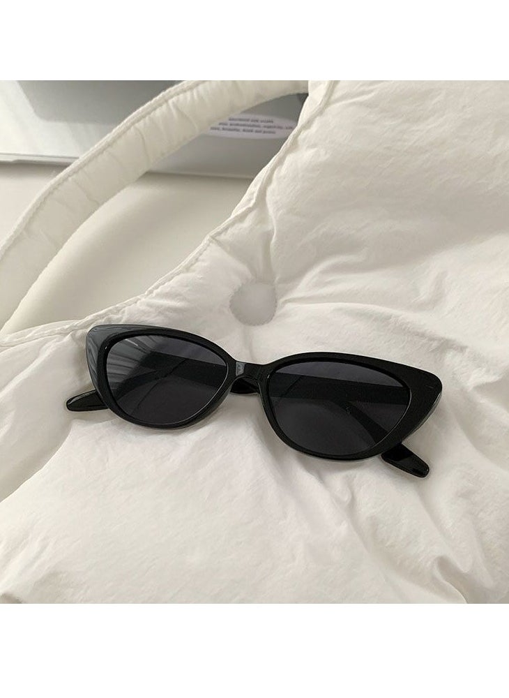 General Niche high-end retro all-match cat-eye sunglasses for women sun protection face small frame sunglasses UV400 protective sunglasses  - Image 1