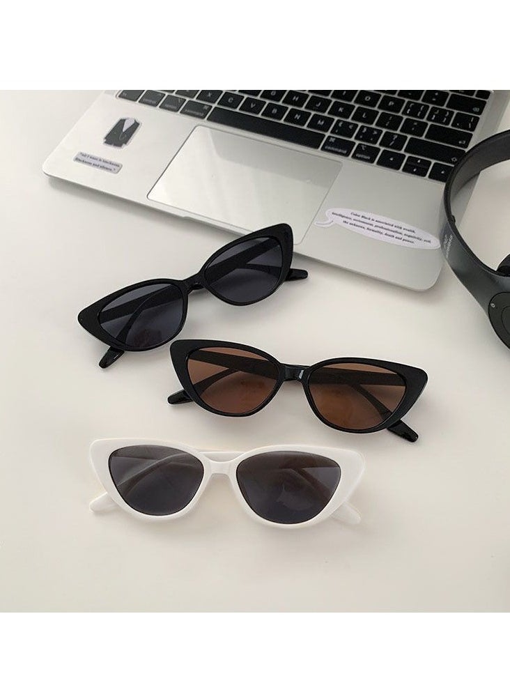 General Niche high-end retro all-match cat-eye sunglasses for women sun protection face small frame sunglasses UV400 protective sunglasses  - Image 3