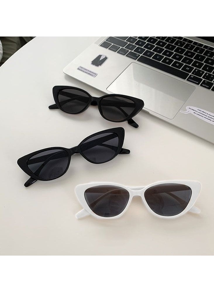 General Niche high-end retro all-match cat-eye sunglasses for women sun protection face small frame sunglasses UV400 protective sunglasses  - Image 4