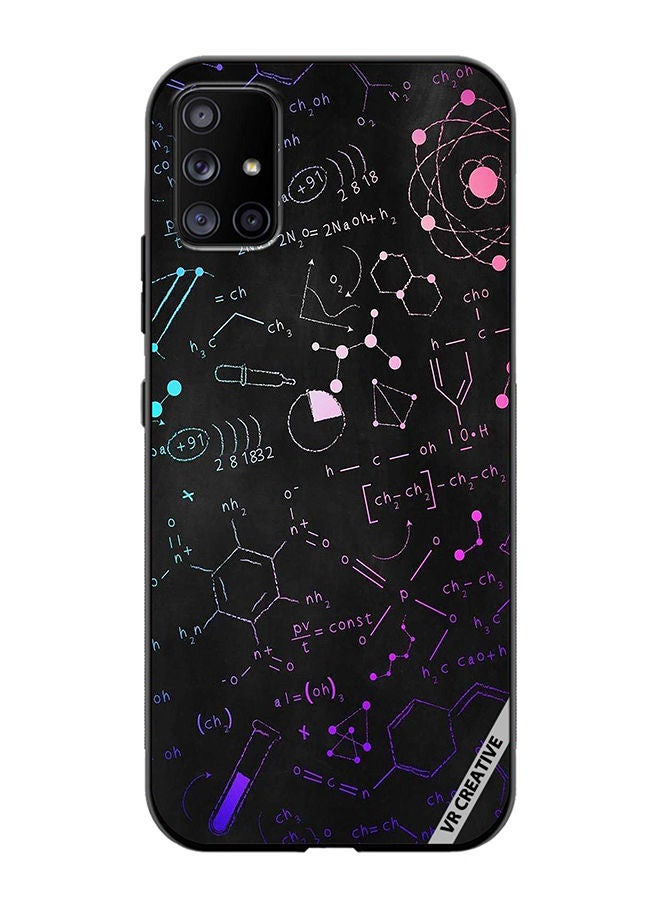 VR CREATIVE Protective Case Cover For Samsung Galaxy A71 5G Chemistry Formula Design Multicolour - Image 1