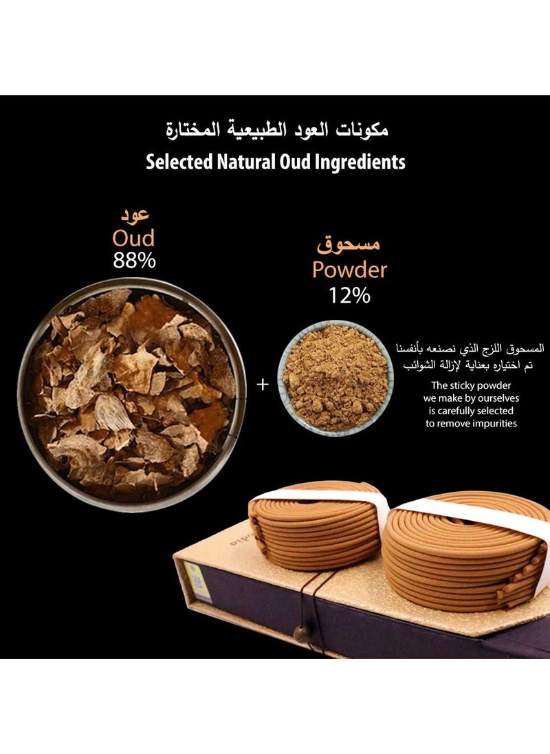 Bakhoor BoSidin Super Oud 40pcs  Cambodian Incense 4 hours Burning Time Oud Bakhoor Incense Agarwood Coil for Home Fragrance  - Image 3