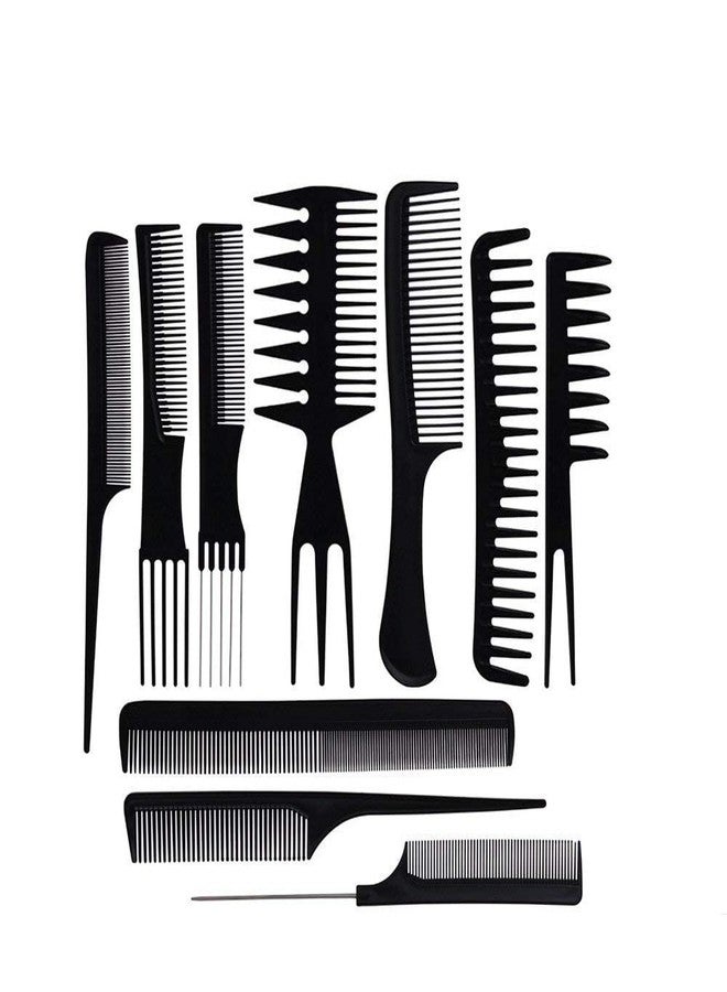 E-DUNIA® Professional Multipurpose 10 Pcs Hair Comb Set Styling Comb Kangi Salon Kit Combs Comb Come Hair Comp - Image 1