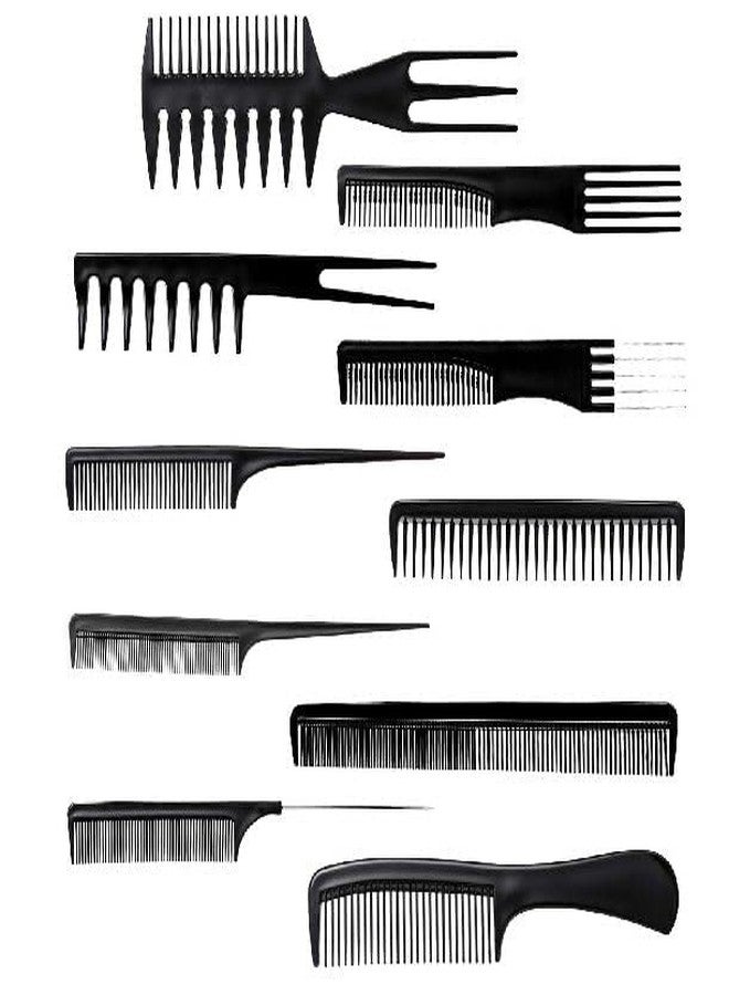 E-DUNIA® Professional Multipurpose 10 Pcs Hair Comb Set Styling Comb Kangi Salon Kit Combs Comb Come Hair Comp - Image 4