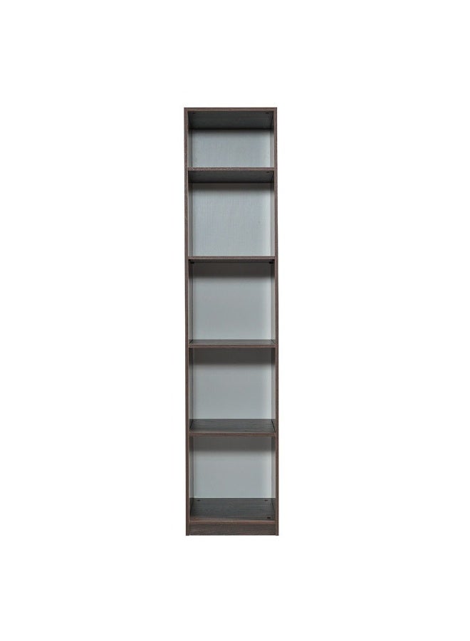 Infinity 1 Door Wardrobe With Shelves | Modular Wardrobe | Modern Design Storage For Bedroom L50xW59xH230cm - D.Walnut - Image 3