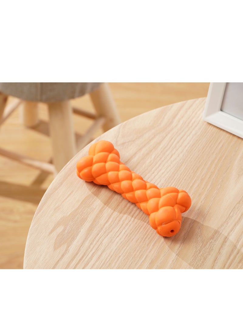 GULFLINK Non Toxic Natural Rubber Squeaky Toy For Dogs Orange - Image 4