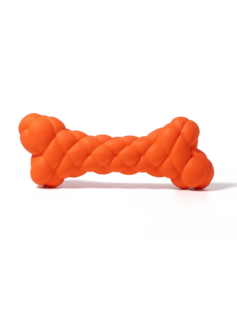 GULFLINK Non Toxic Natural Rubber Squeaky Toy For Dogs Orange - Image 1