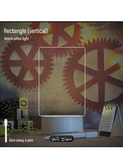 فيرونا لوحة الملاحظات الأكريليك الشفافة, ضوء ليلي, لوحة مسح مضيئة LED, لوحة رسائل بتوصيل USB  - Image 1