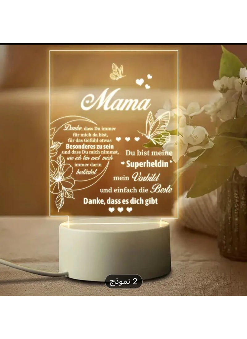 Verona Transparent Acrylic Memo Board, Night Light, LED Erase Board, USB Message Board  - Image 3