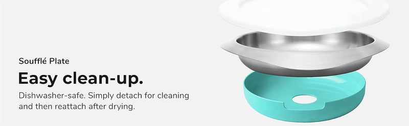 VIIDA Soufflé Stainless Steel Plate - Turquoise Green - Image 5