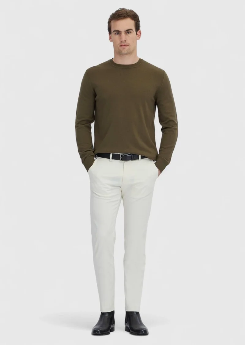 Ramsey Khaki Knitwear Sweatshirt