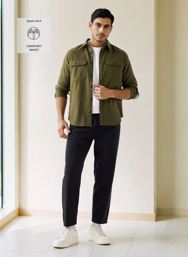 Splash FAV Relaxed Fit Trousers with Flexi Comfort Waistband and Pockets