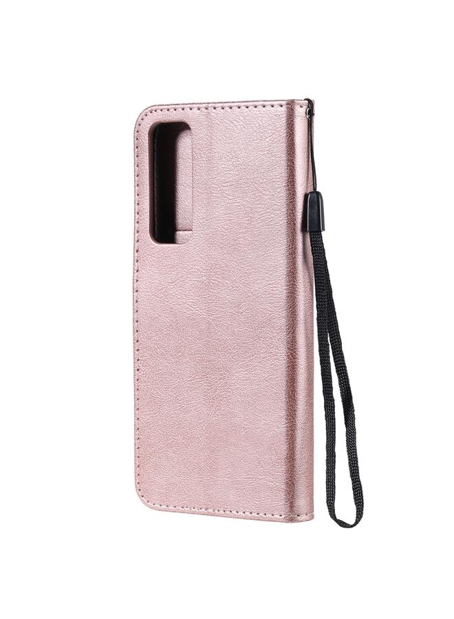 S-TOP Case For Huawei nova 7 Solid Color Horizontal Flip Protective Leather Case with Holder & Card Slots & Wallet & Lanyard - Image 5