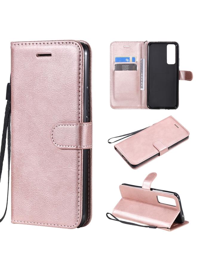 S-TOP Case For Huawei nova 7 Solid Color Horizontal Flip Protective Leather Case with Holder & Card Slots & Wallet & Lanyard - Image 1